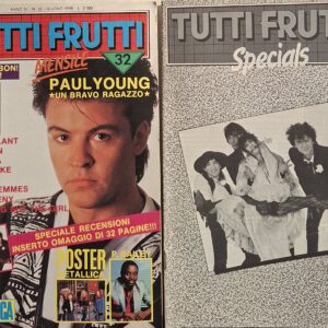 MENSILE TUTTI FRUTTI | TUTTI FRUTTI- N° 32 GIUGNO 1985 ( cont. Doppio Poster Color-Metallica- P. Bailey-+ INSERTO-Tuttifrutti Special- con 116 Recensioni DISCHI NOVITA' CON FOTO COPERTINA, 32 PAGINE -
