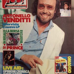 SETTIMANALE CIAO 2001 | ANNO 1985 / N° 33-34- 23 AGOSTO 1985 ( cont. Super poster + 8 Photoalbum, Tullio De Piscopo, LIVE AID, molte rubriche e notizie varie, etc. )