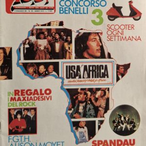 SETTIMANALE CIAO 2001 | ANNO 1985- N° 18- 3 MAGGIO 1985 ( cont. Poster U2 + Max adesivi, USA for AFRICA, Tina Turner, Nazareth, Uriah Heep, Lucio Dalla, etc. )
