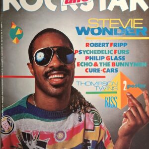 MENSILE ROCKSTAR | ROCKSTAR- N° 48 ( SETTEMBRE 1984 ) cont. Doppio MAX Poster- KISS/ THOMPSON TWINS, Echo & the Bunnymen, Philip Glass, Cure, Stevie Wonder discografia illustrata, recensioni dischi, e tanti altri articoli e notizie varie )