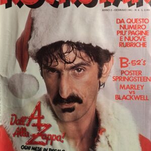 MENSILE ROCKSTAR | ROCKSTAR- N° 4 ( GENNAIO 1981 ) cont. MAX Poster Color, BRUCE SPRINGSTEEN, con discografia, articoli, etc. Kate Bush, Captain Beefheart, rubrica D.J. Mix LP  classifiche, novita', F. Zappa discografia, etc. alcune pagine iniziali sono in condizioni VG+