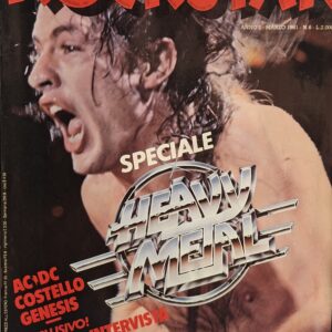 MENSILE ROCKSTAR | ROCKSTAR- N° 6 ( MARZO 1981 ) cont. MAX Poster Color, ELVIS COSTELLO, con discografia, biografia, NO inserto enciclopedia di Rockstar, John Lennon, Rod Stewart, Rubrica D.J. Speciale gruppi Heavy Metal, LP novita', etc. )