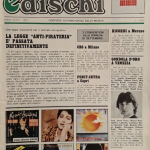 MENSILE MUSICA DISCHI | N° 423- SETTEMBRE 1981 ( incl. nuovo Inserto: WATT! 4 pagine 48×34 -dimensioni rivista 34×24, incluso Inserto-Rassegna, 36 pagine, Rubrica A.I.D. Associazione Italiana Disck-Jockey- DEE JAY Parade, in tutti i numeri: tantissime foto copertine dischi, articoli vari, recensioni dischi novita’, etc. )