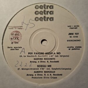 PER FAVORE ANGELA NO / SCEGLI ME / MERAVIGLIOSAMENTE / OGGI
