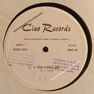 YOU THRILL ME ( disco dance )/ MENAGE A TROIS ( dance )/ MORE... I LIKE IT ( good dance track )