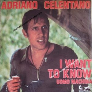 I WANT TO KNOW / UOMO MACCHINA