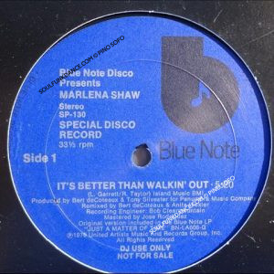 IT' S BETTER THAN WALKIN' OUT- min. 5:20 / LOVE HAS GONE AWAY- min. 5:06