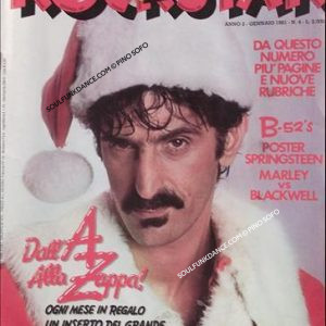 MENSILE ROCKSTAR | ROCKSTAR - NÂ° 4 ( GENNAIO 81 ) - cont. MAX POSTER COLOR, BRUCE SPRINGSTEEN, con discografia, articoli, etc. -