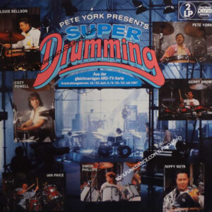 with; IAN PAICE, COZY POWELL, NIPPY NOYA, Simon Phillips, L. Bellson, & Gerry Brown