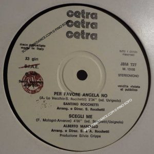 PER FAVORE ANGELA NO / SCEGLI ME / MERAVIGLIOSAMENTE / OGGI