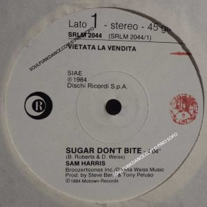 SUGAR DON'T BITE ( electro disco track ) / FEEL IT ( dance track )