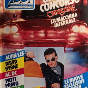 SETTIMANALE CIAO 2001 | ANNO 1984- N° 10 / 11 Marzo 1984 ( David Byrne, Ten Years After, Canton, Lio, Sally Oldfield, Toyah, AC/DC, Twins, Sky, Patty Pavro, Def Leppard, Charlie Parker, David Bowie, Mauro Pagani, Captain Sensible, etc. )